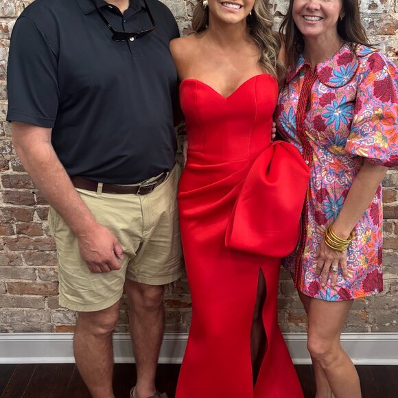 Red Jovani Size 0 Dress - Picture 4 of 7